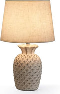 UMEXUS 13" Small Rechargeable Cordless Table Lamp, Pineapple Ceramic Base by UMEXUS