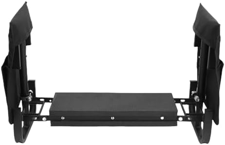 AMONIDA Garden Kneeler Seat, Height Adjustable Foldable Gardening Stool, Kneeling Sitting Stool, Ideal for Gardening, Camping & Picnics (Black) - Image 7