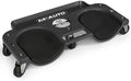 M-AUTO Rolling Knee Creeper Durable Knee Pads with Full 360 Degree Turn Casters and Tool Tray, Garage Kneeling Pads on Swivel Castors for Home Workshop Auto Repairing Maintaining, Black by M-AUTO