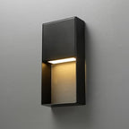 Globe Electric 7.5W LED Integrated Matte Black Outdoor Wall Sconce - Image 5