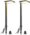 LUTEC 2 Pack Low Voltage Pathway Lights, Aluminum 12V Landscape Lighting with Connectors，IP65 Waterproof Anti-Glare Wired LED Pathway Lights, 5W 500LM Warm White 3000K for Pathway, Yard, Garden by LUTEC