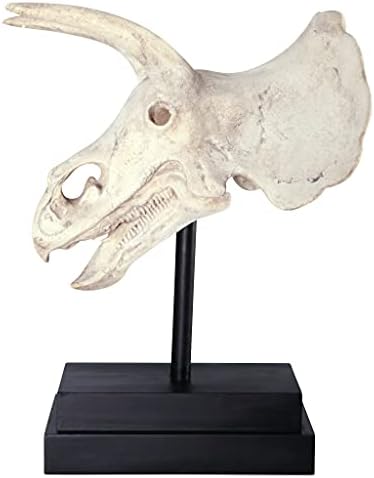 Design Toscano NE867039 Triceratops Dinosaur Skull Fossil Statue on Museum Mount,Multicolored - Image 3