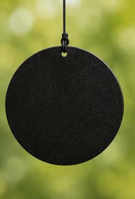 Carson 36" Black Cylinder Wind Chime – Deep Tone Outdoor Wind Chime with Adjustable Striker, Powder-Coated Steel Hanging Chime for Patio, Porch, Garden & Memorial Decor - Image 4