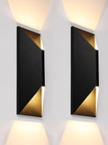 LEONLITE 2-Pack Dimmable LED Up Down Wall Light, 100-277V, CRI 90+, 3000K by LEONLITE