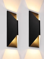 LEONLITE 2-Pack Dimmable LED Up Down Wall Light, 100-277V, CRI 90+, 3000K by LEONLITE