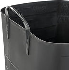 Life Story Flexible Tub Basket 25 Liter/6.6 Gallon Plastic Multifunction Storage Tote Bin with Handles, Black (12 Pack) - Image 4