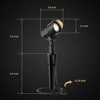 12V AC 3W Landscape Spotlights 200 Lumens 3000K 2 PK - Image 4