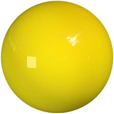 Gazing Globe Decor Ball, Hollow Gazing Ball, Seamless Stainless Steel Polished Reflective Smooth Mirror Garden Sphere Globe, Props of Photography, Garden Home Decor (Yellow, Dia: 10 inch/25cm) by KOIUGAYK