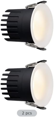 2 Pcs 3 Inch LED Recessed Light, 12W 4000K Full Spectrum CRI 98 Dimmable, 3.0 in Cutout Trimless Canless Lamp for Living Room Kitchen, Frameless Aluminum Recessed Ceiling Spotlight - Image 6