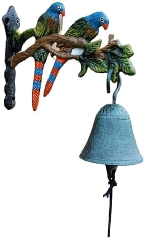 Dinner Bell,Cast Iron, Wall, Hand-Operated Decorative Door Mounted Color Garden & Home & Store & Outdoor Decorations by Unknown