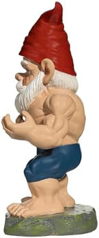 Bodybuilder Garden Gnome - Muscle Gnomes Statue, Funny Outdoor Decor for Home, Patio & Gym, Weatherproof Lawn Decoration, Unique Gifts for Men/Women & Fitness Enthusiasts - Image 5