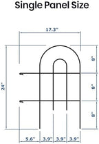 24in(H)×50ft(L) Black Decorative Garden Border Fence Total 35 Panels No Dig Metal Folding Fence Panel Garden Edging Border Fence for Animal Barrier Fencing Flower Bed Yard Patio - Image 2