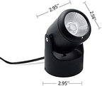 Kiven LED Smart Timer Black Foot Pedal Push Switch Mini Accent uplight Color Changing Wall Light Stepless Dimming with Intelligent Remote Control & Non-Trace Nail for Living Room-B - Image 2