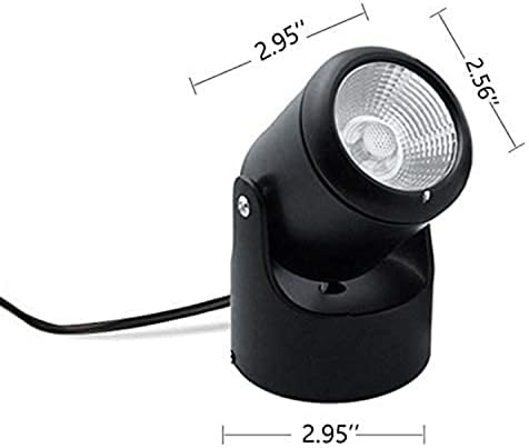 Kiven LED Smart Timer Black Foot Pedal Push Switch Mini Accent uplight Color Changing Wall Light Stepless Dimming with Intelligent Remote Control & Non-Trace Nail for Living Room-B - Image 2