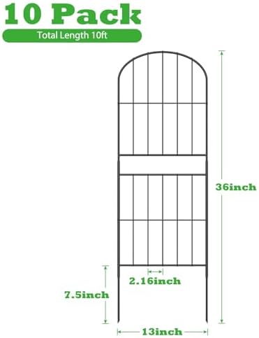 Decorative Garden Fence Fencing 36in (H) x 10ft (L) Animal Barrier for Dog - Image 2