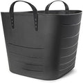 Life Story 18 Pack Flexi Tub Basket, 6.6 Gal Plastic Storage Totes, Black by LifeStory
