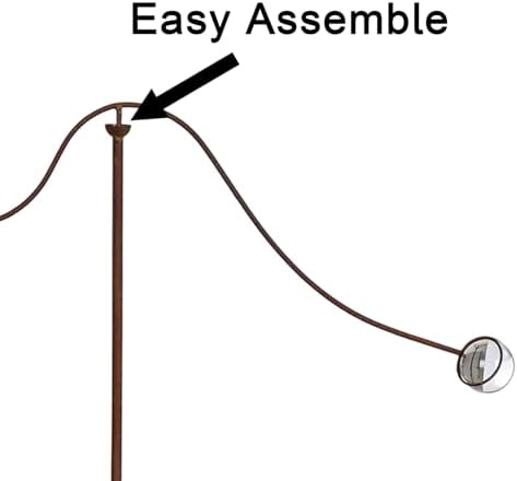 Metal Yard Balancer Garden Decorative Stakes 67", Rusty Treatment Iron Balancing Sculpture, Girl Flying Kite Balanced Stake, Present to Mother Sister Daughter as Park Lawn Patio Decor Art - Image 3