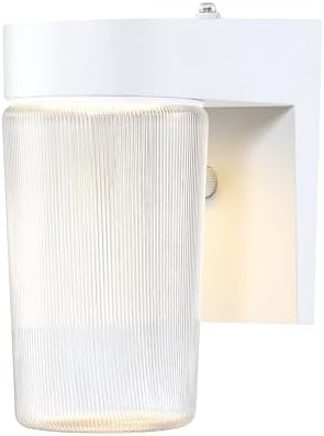 LIT-PaTH Outdoor Wall Light Fixture, Aluminum, LED 3000K, White, 1 Pack - Image 5