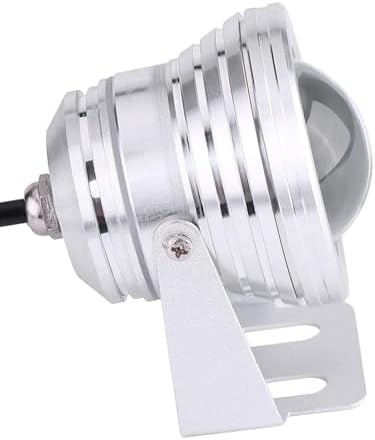 4PCS Underwater Pond Spotlight - Submersible LED Fountain Lamp, 12V/24V with Remote Control Underwater Led Lights, IP68 Waterproof Convex Mirror RGB Pool Lights,Silver(RGB)-24V(10w) - Image 6