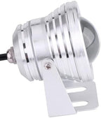 4PCS Underwater Pond Spotlight - Submersible LED Fountain Lamp, 12V/24V with Remote Control Underwater Led Lights, IP68 Waterproof Convex Mirror RGB Pool Lights,Silver(RGB)-24V(10w) - Image 6