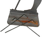 Hobby and Leisure Style Rustic or Powder Coated Metal Garden Stake or Stand (XL Lady Golfer Stand 34" Tall, Naturally Rusted) - Image 2