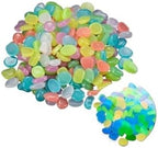 300Pcs Glow in The Dark Stones - Luminous Pebbles for Outdoor Garden, Fish Tank Rocks, Glowing Decorative Stones(Blue 300pcs) - Image 2