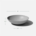 Veradek Mason Series Lane Bowl Planter-Large Round Planter for Indoor or Outdoor Tabletops/Gardens |Made from Plastic & Concrete with Drainage Holes|Modern Décor for Flowers, Succulents, Small Plants - Image 2