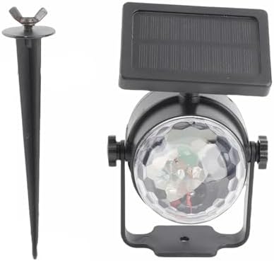 Outdoor Solar LED Fairy Spotlight Projector Lamp, Multi - Color Rotating Christmas Party Light with Ground Peg, Solar - Powered for Garden Yard Holiday by Unknown