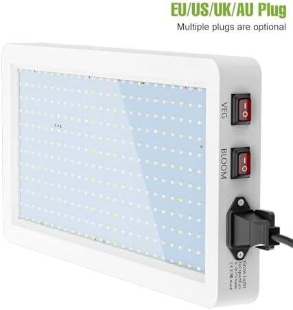 500W Power Natural Sunlight LED Grow Light, 288 Energy-Saving Lamp Beads with UV/IR Veg/Bloom Modes, 100-277V Universal Voltage US Plug – Perfect for Greenhouse, Hydroponics Vegetable Flower Planting - Image 7