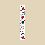 Calloway Mills 118824707 God Bless America White Porch leaner, 47" x 7.25" by Callowaymills
