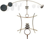 Zen Garden Spinner Kinetic Wind Sculpture | Balanced Arch Yard Decor with Rock Cairn and Stake | Relaxing Metal Art Wind Vane | Large | Handmade in The USA - Image 5