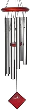 Woodstock Chimes Pluto Wind Chime for Outside 27" Silver Small, Light Airy Sound for Outdoor Garden, Patio, Porch Decor, Encore Collection DCS27 by WoodstockChimes