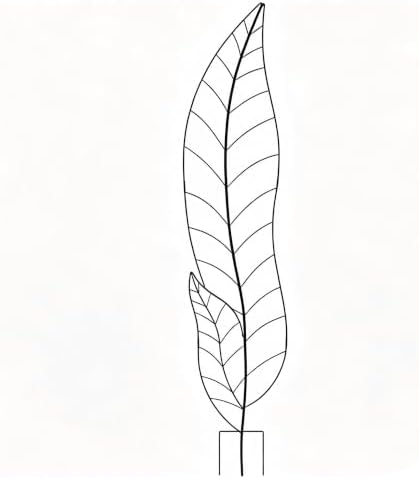 Oversize Leaf Metal Trellis, Tall Robust Plant Support Structure by Voumsil
