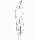 Oversize Leaf Metal Trellis, Tall Robust Plant Support Structure by Voumsil