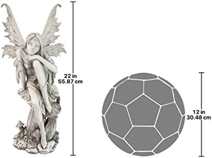 Design Toscano Fairy of Hopes and Dreams Garden Statue by Artist Cecelia 11"Wx11"Dx22" - Image 2
