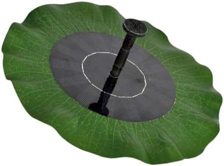 Solar Bird Bath Fountain Floating Lotus-Leaf Solar Water Fountain with Nozzle for Garden Pond Decoration Outdoor Pump by Unknown