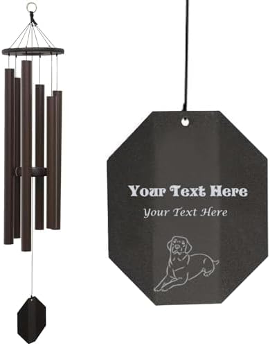 Lambright Chimes King David's Harp 41" Tall Copper Personalized Wind Chimes for Outside, Sympathy Gifts for Loss of Loved One, Dog Memorial Gifts, Windchimes in Memory of Loved One, Loss of Mother by DutchCraftersAmishFurniture