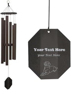Lambright Chimes King David's Harp 41" Tall Copper Personalized Wind Chimes for Outside, Sympathy Gifts for Loss of Loved One, Dog Memorial Gifts, Windchimes in Memory of Loved One, Loss of Mother by DutchCraftersAmishFurniture