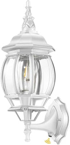 VIANIS White Dawn to Dusk Outdoor Light Fixture, 100% Aluminum Waterproof by VIANISLIGHTING