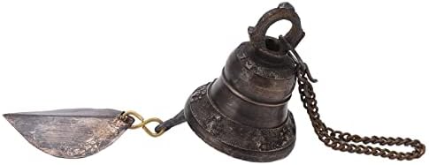 Nepalese Handmade Copper Dinner Bell, Cast Iron Hanging Wall Bell, Loud Clear Sound Decorative Bell for Door Fence Pillar Kitchen Farmhouse Outdoor Indoor Use - Image 6