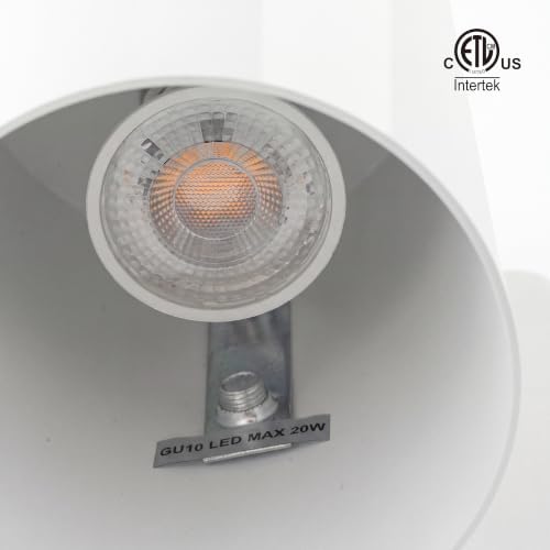 mirrea 7" Modern Outdoor Porch Wall Light, Matte White, Pack of 2 - Image 3