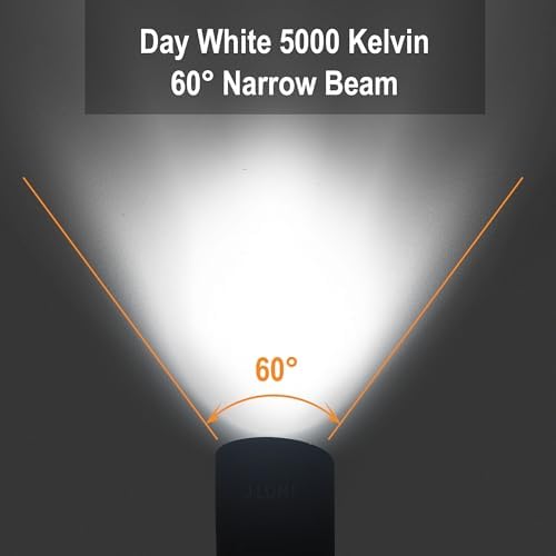 15W Outdoor LED Spotlight with Stake, Plug-in 120V, IP65 Waterproof, 5000K Daylight, 1350 Lumens, 60° Beam, 4-ft Cord, Flag, Tree, Garden, Landscape Light - Image 6