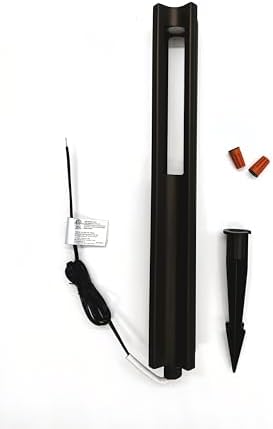 Modern Tower Bollard Path Light – 12V Low Voltage LED Landscape Light for Pathways, Walkways & Gardens – 5W, 3000K, Waterproof, Durable Aluminum with Ground Stake – Energy-Efficient Outdoor Lighting - Image 3