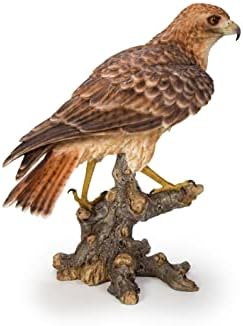 HI-LINE Wild Hawk Standing on Branch Garden Statue - Image 4