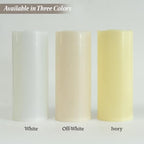 12" x 5" Waterproof Extra Large Outdoor Flameless Candles Battery Operated LED Flickering Pillar Candles with Remote for Indoor Outdoor Lanterns, Long Lasting, Ivory White Large, Set of 2 - Image 5