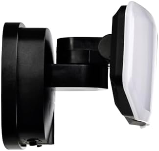 38W Flood Lights Outdoor, Integrated LED Security Light Fixture with 2 Adjustable Heads, Adjustable Brightness and Color, Dusk to Dawn Exterior LED Outdoor Light for Garage Yard Porch 2-Pack (Black) - Image 6