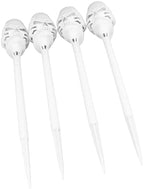 GOWENIC 4pcs Solar Torch Skull Lights for Halloween Graveyard by Unknown
