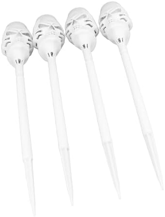 Solar Halloween Lights, IP65 Flickering 4 Pack Solar Torch Lights, Skull with Flickering Flame for Outdoor Garden Yard Patio Pathway - Image 3