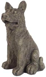 Solid Rock Stoneworks Sm German Shepherd- Graphite- 9" Tall x 5" W x 5" Dia by SolidRockStoneworksLLC