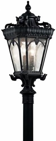 Kichler Tournai Outdoor Post Light, Textured Black by KichlerLighting
